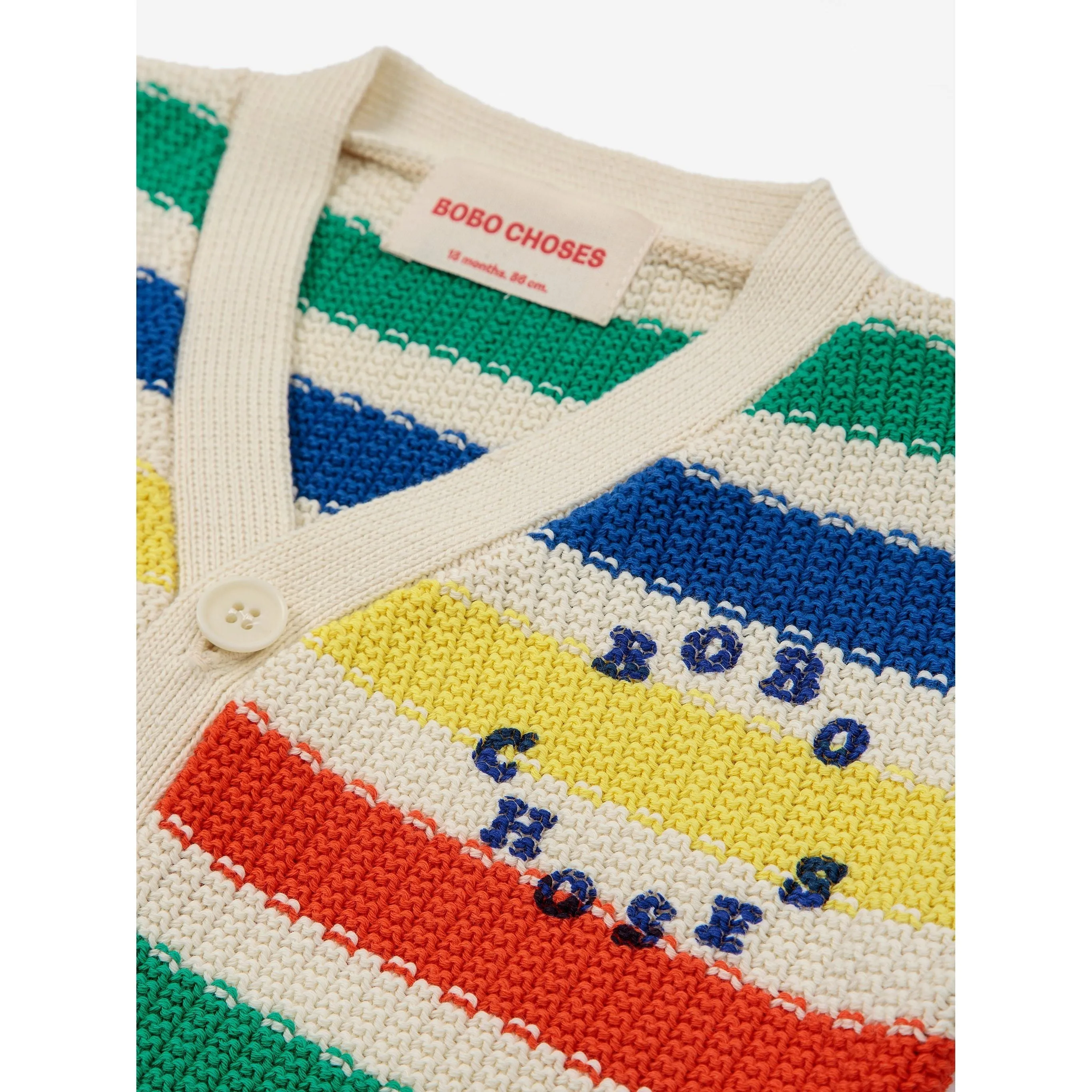 Bobo Choses Multicolor Stripes Cardigan