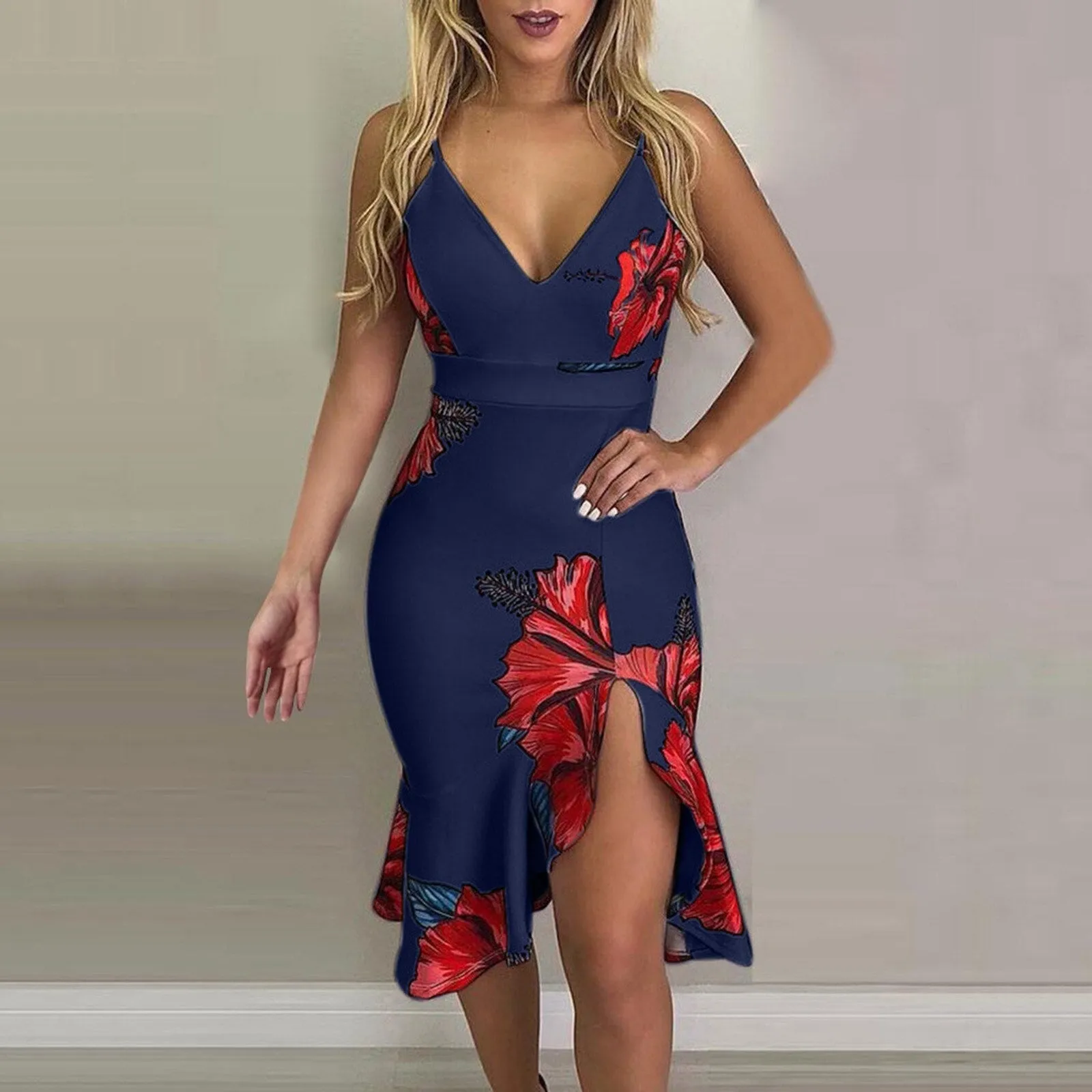 Boho  Sleeveless Printed Dress