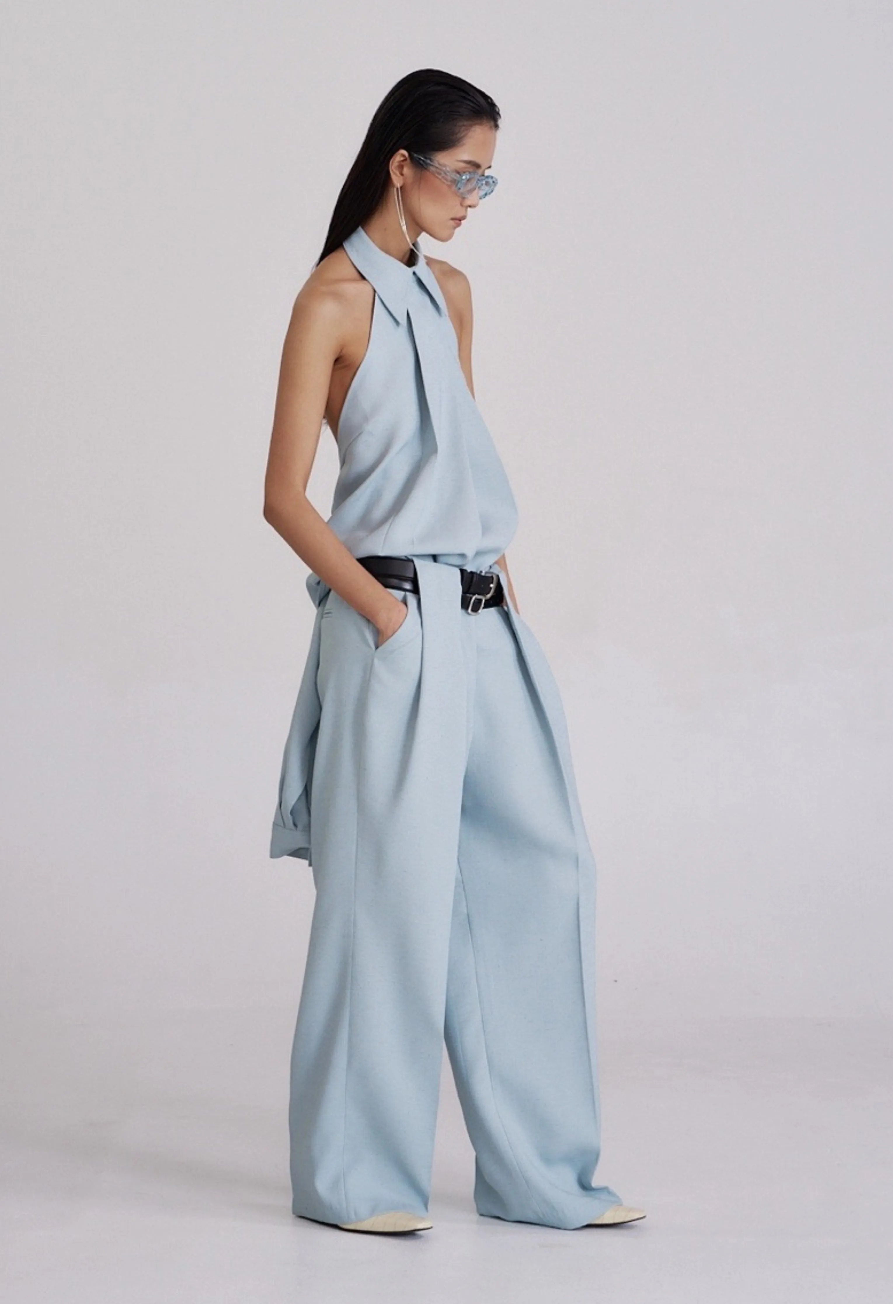 Bonnie Linen Halter Top