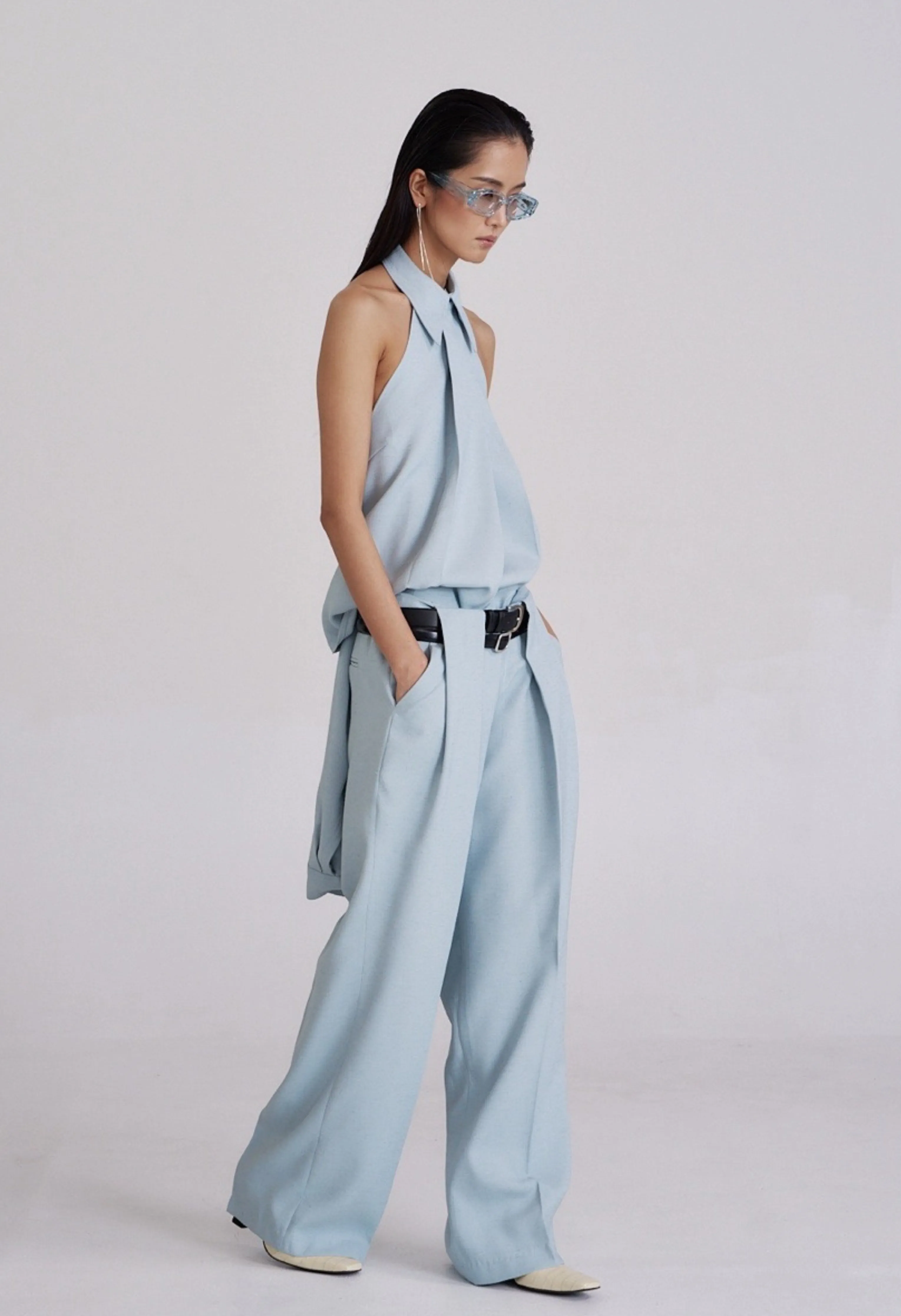 Bonnie Linen Halter Top