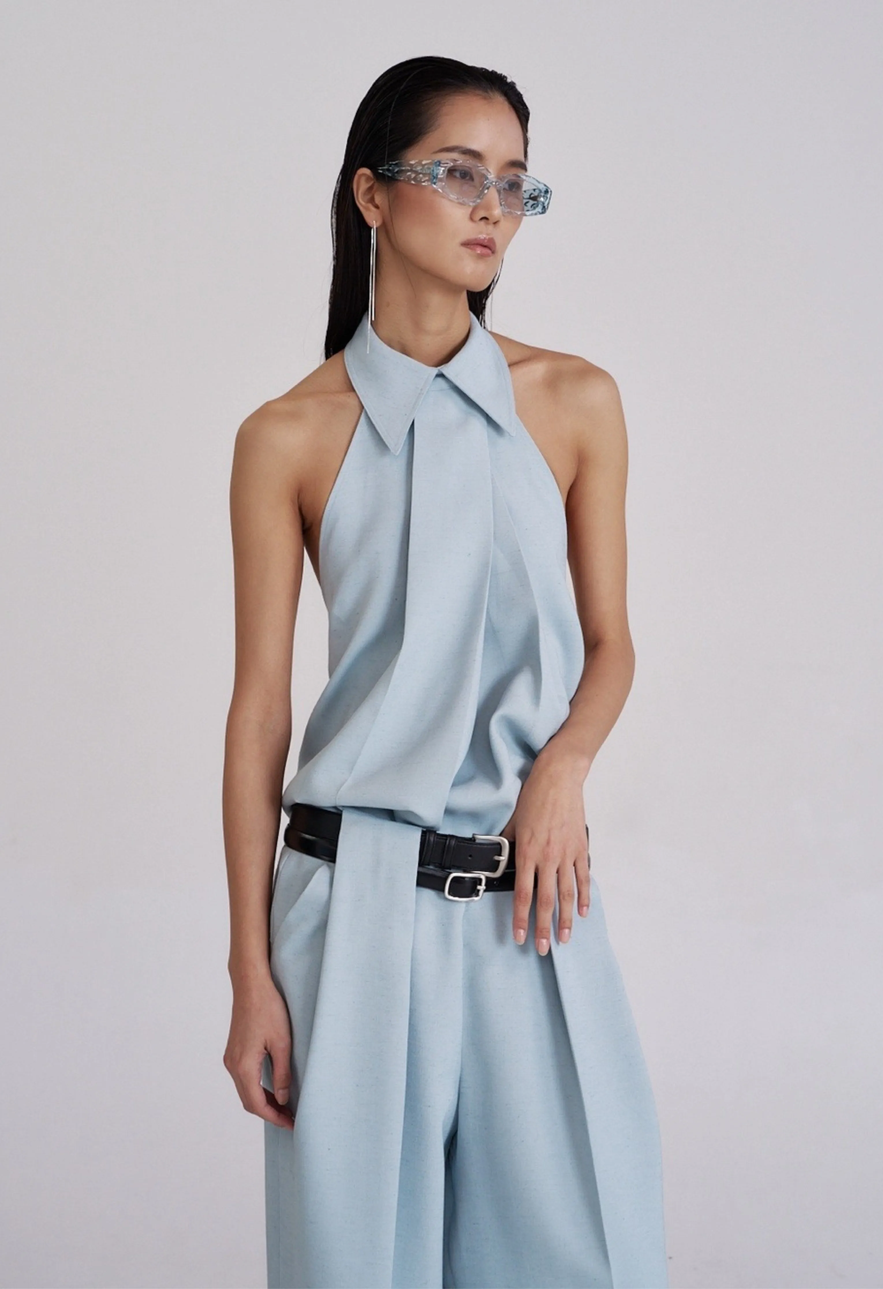 Bonnie Linen Halter Top