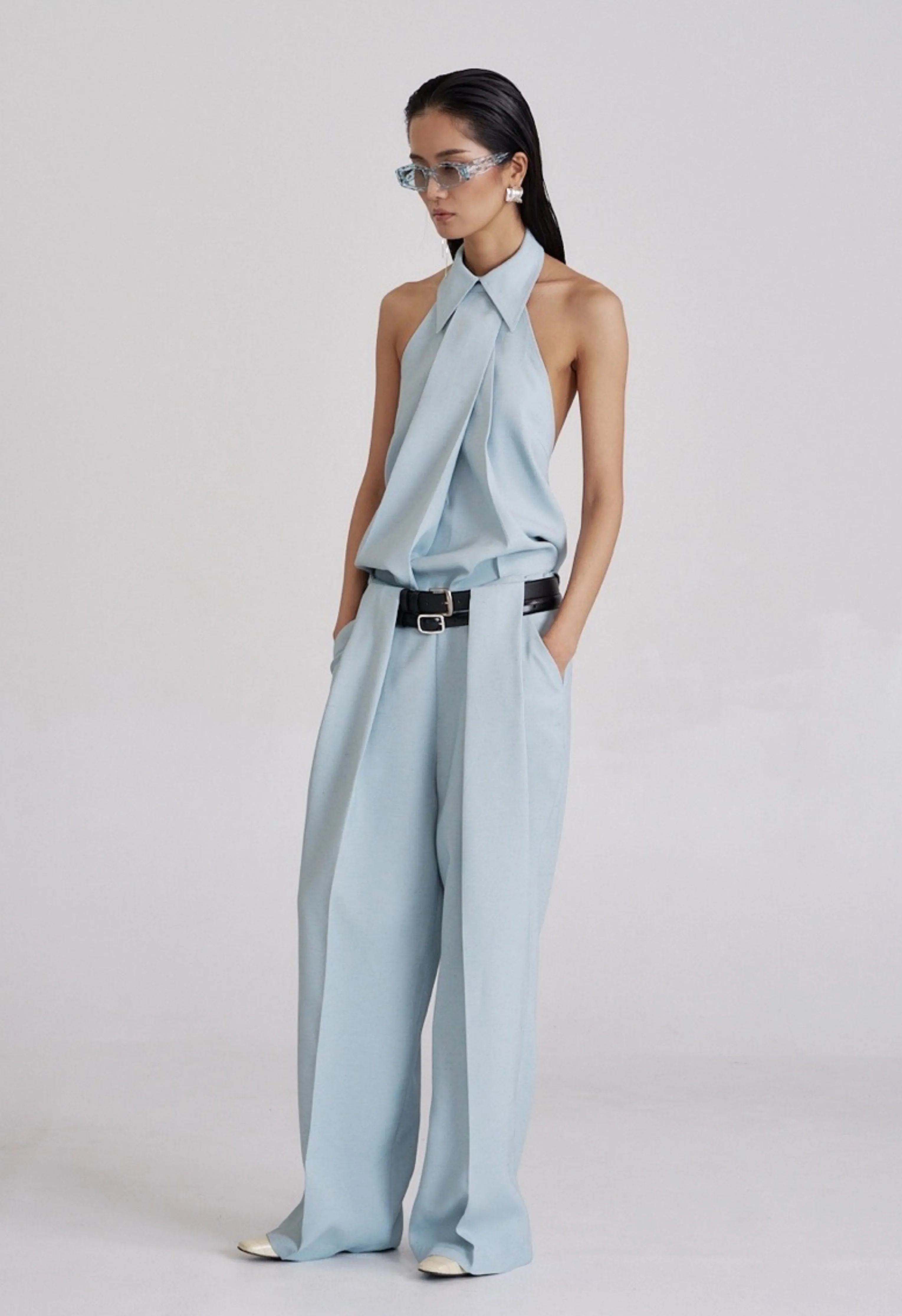 Bonnie Linen Halter Top
