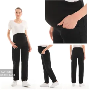 Boyfriend Maternity Jeans Black