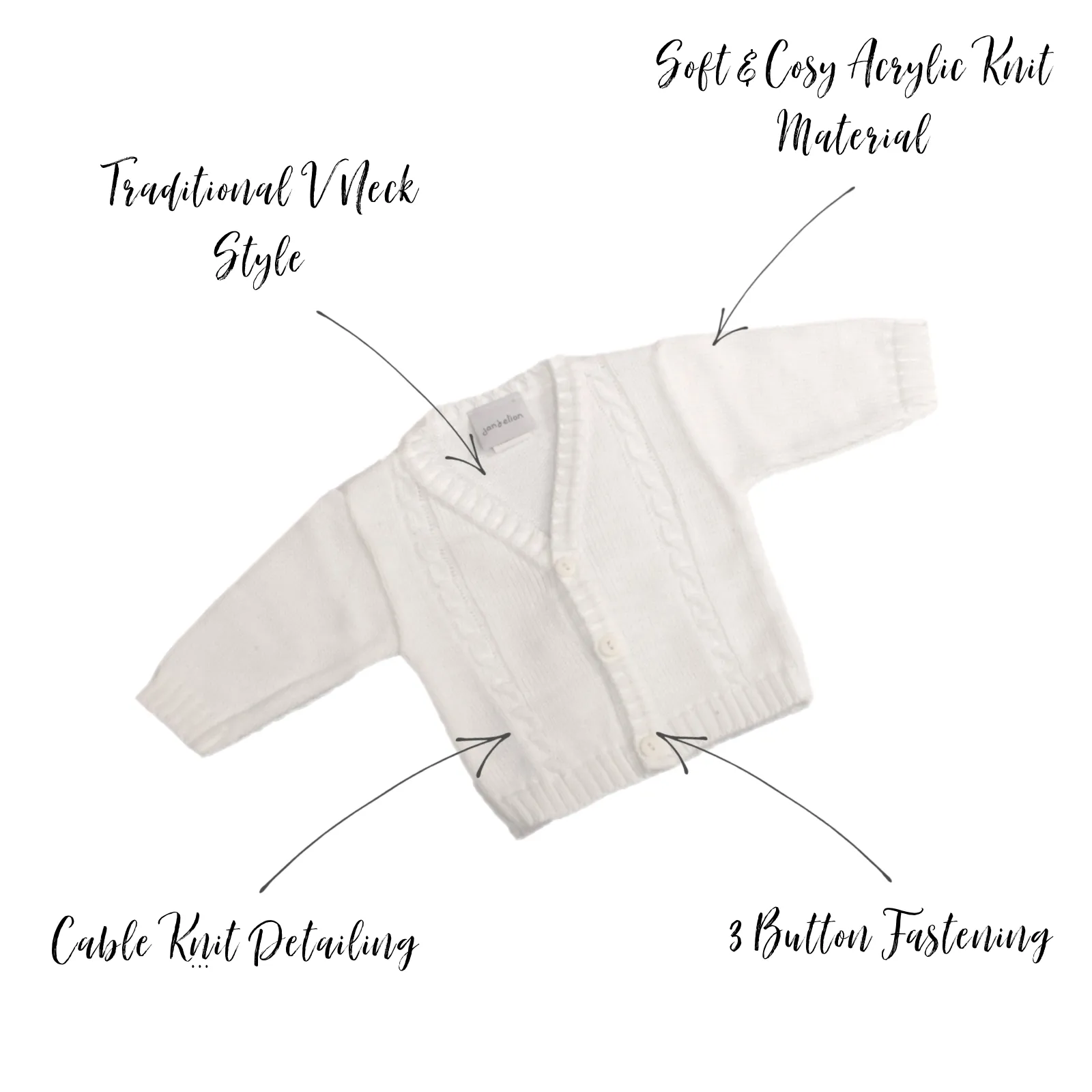 Boys Cable Knitted Cardigan