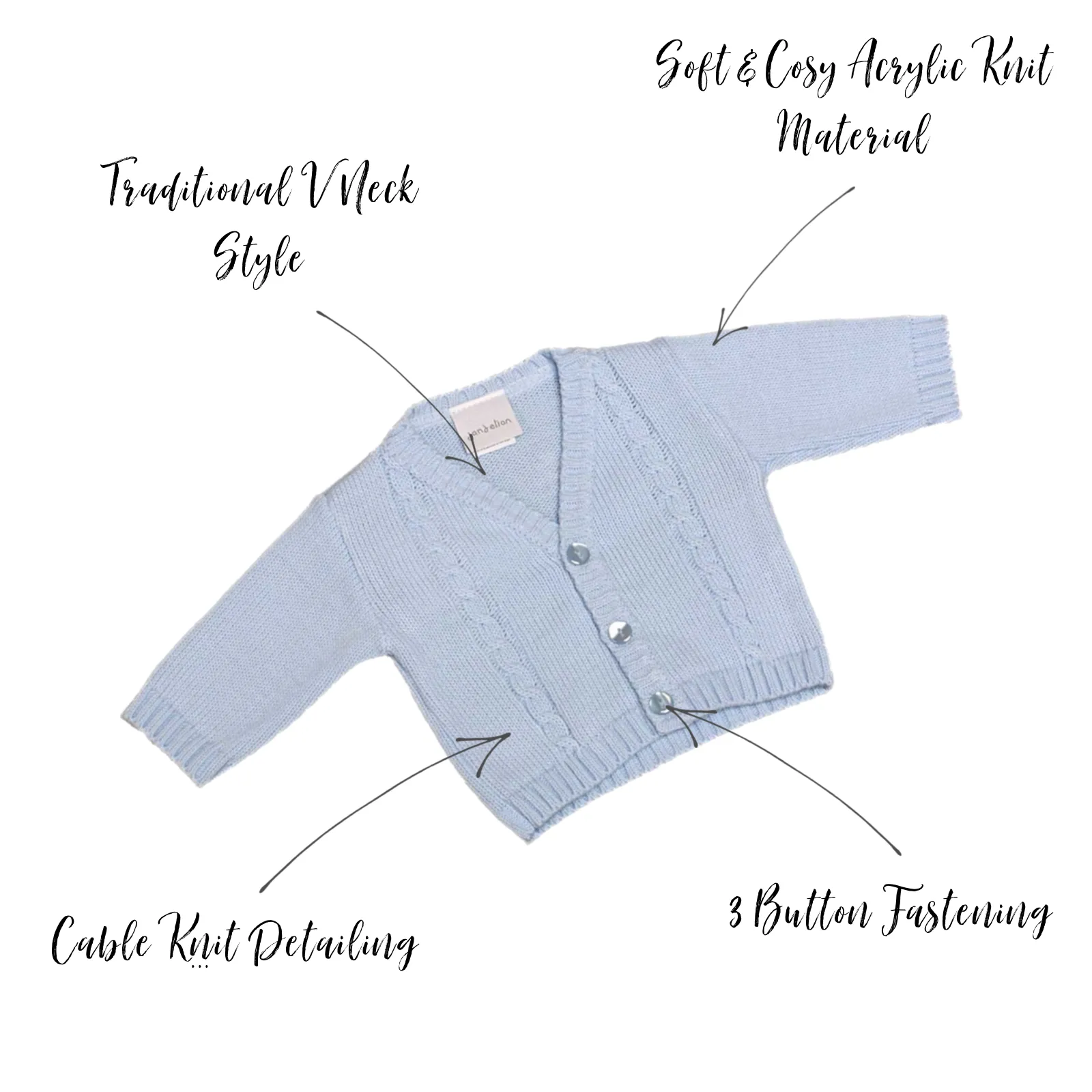 Boys Cable Knitted Cardigan