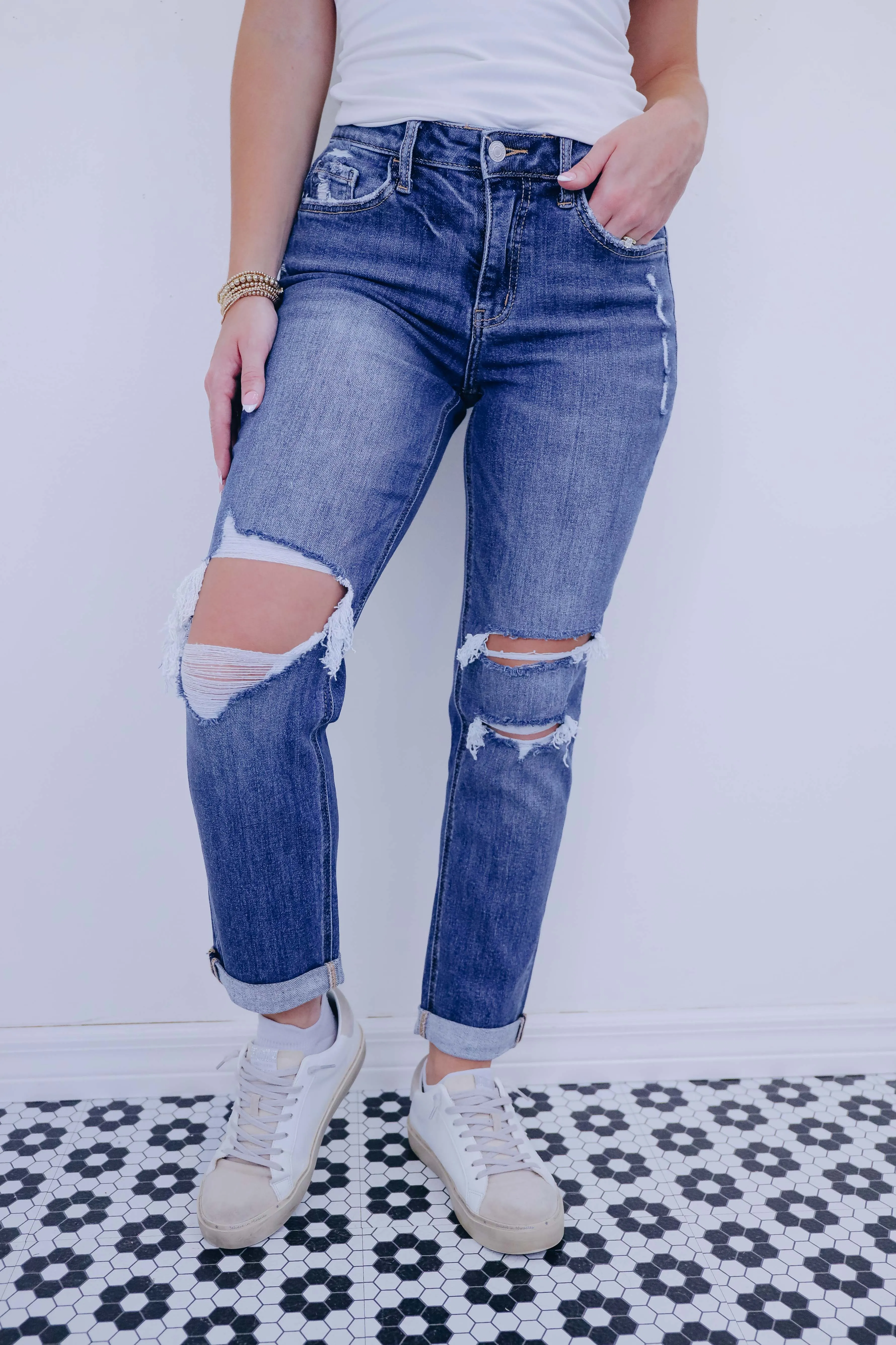 Brayden Distressed Boyfriend Jeans