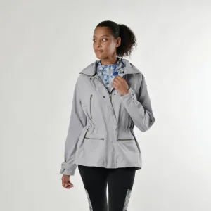 Brittany Trench Anorak - Silver
