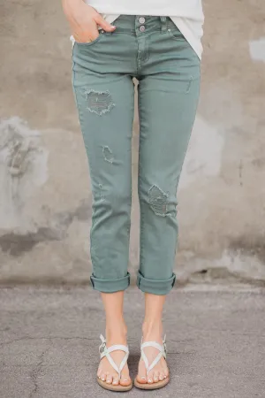 Calypso Pants - The Boyfriend Effect Sea Mint