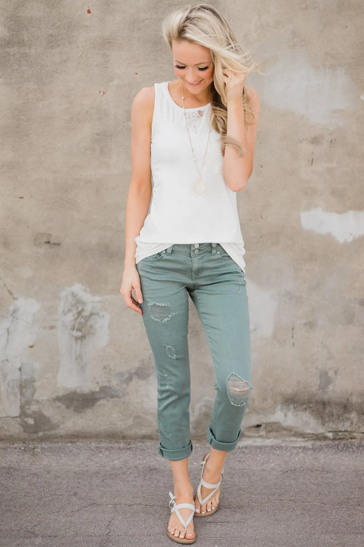Calypso Pants - The Boyfriend Effect Sea Mint