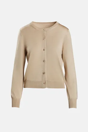 CARENE ECRU KNIT CARDIGAN