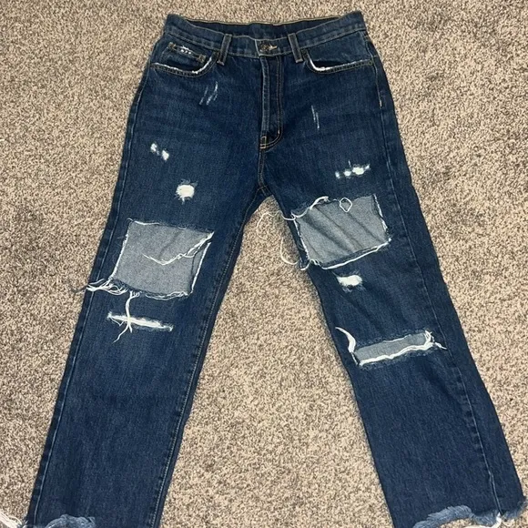Carmar Distressed Denim High Rise Jeans size 26