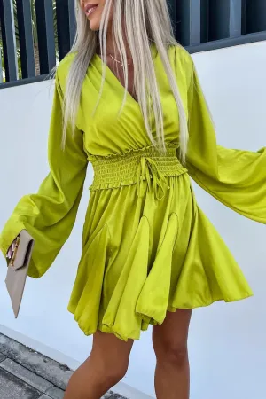 Casual Vacation Solid Frenulum V Neck A Line Dresses(6 Colors)