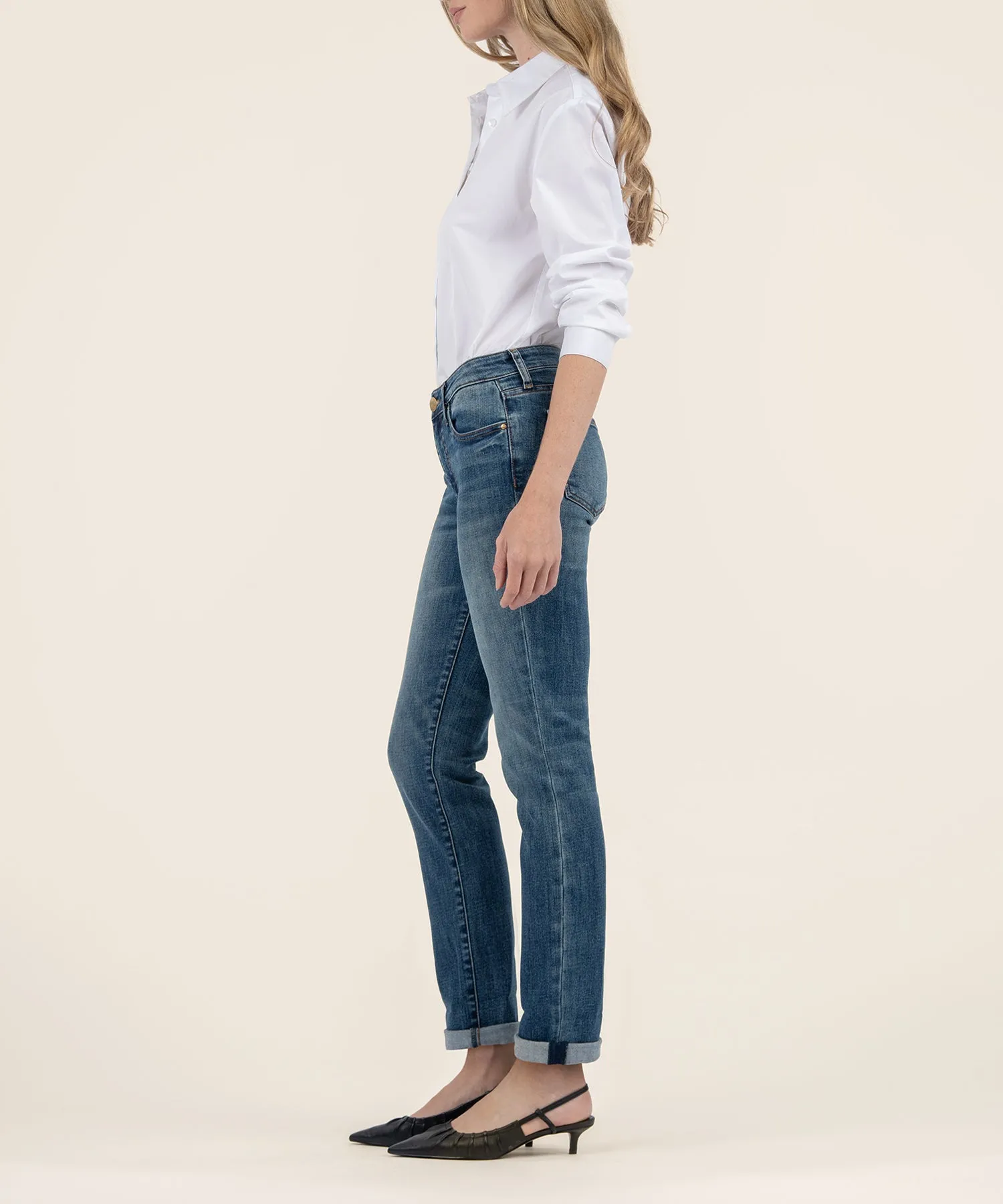 Catherine Mid Rise Boyfriend, Petite