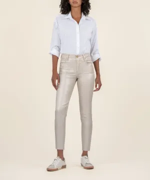 Charlize Coated High Rise Cigarette Leg - FINAL SALE