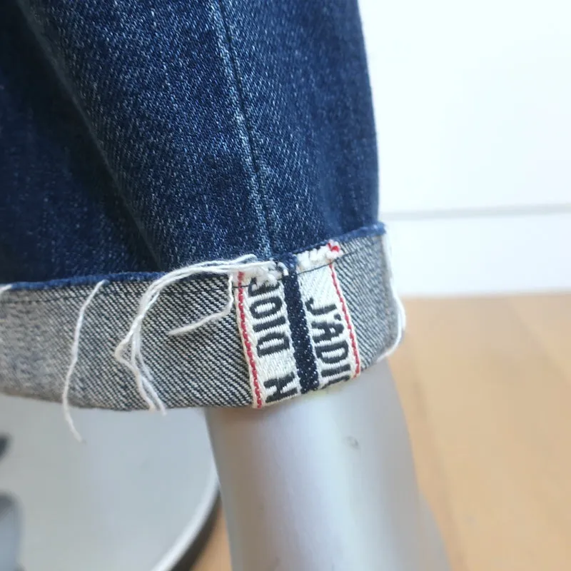 Christian Dior J'Adior Boyfriend Jeans Blue Denim Size US 4