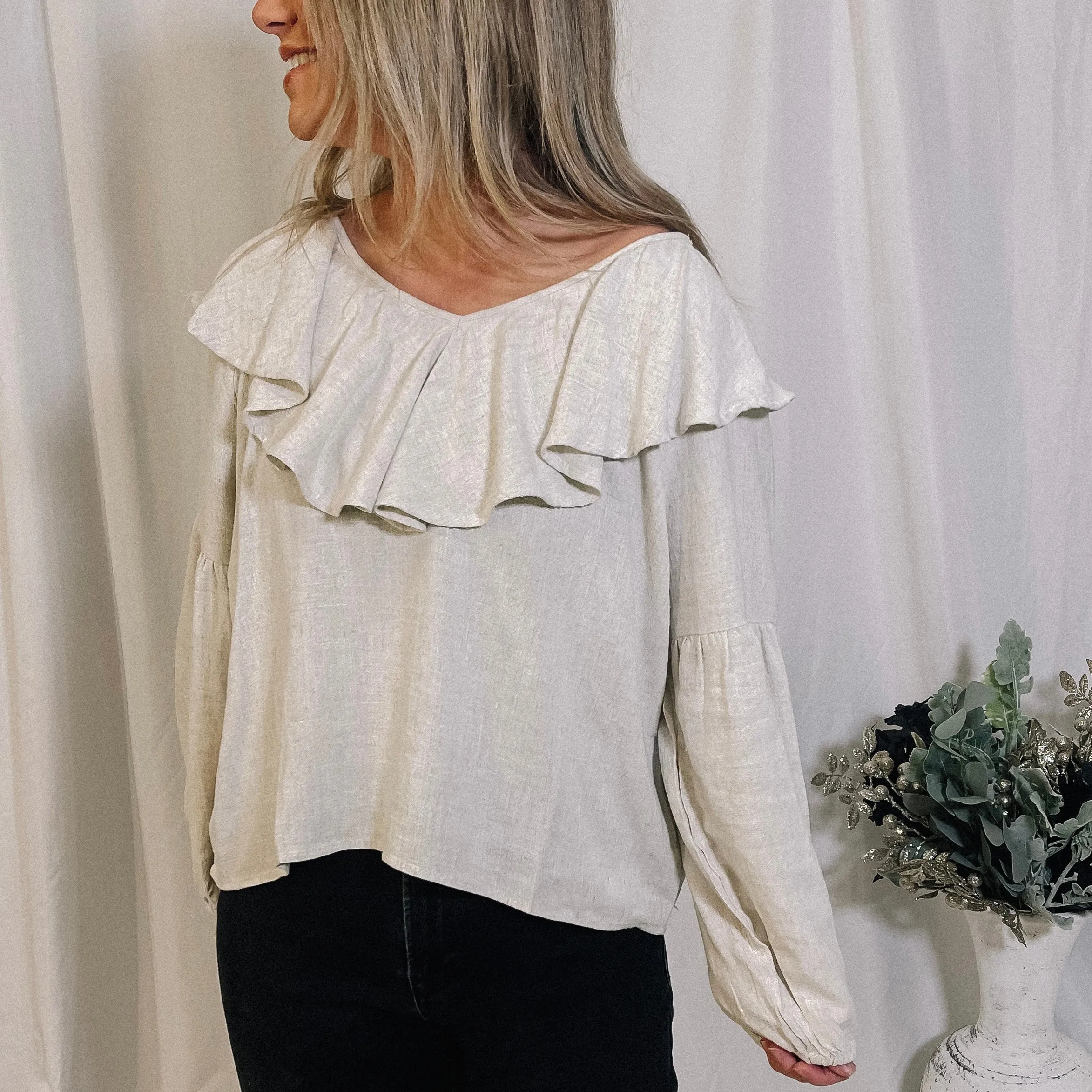 Class Act Top - Oatmeal