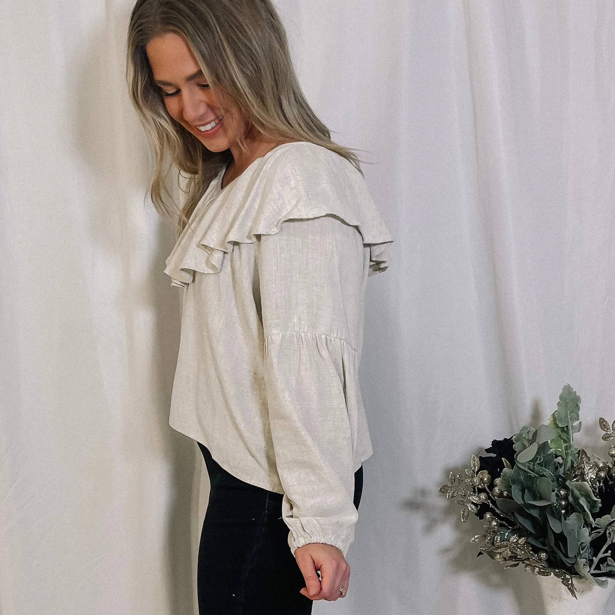 Class Act Top - Oatmeal