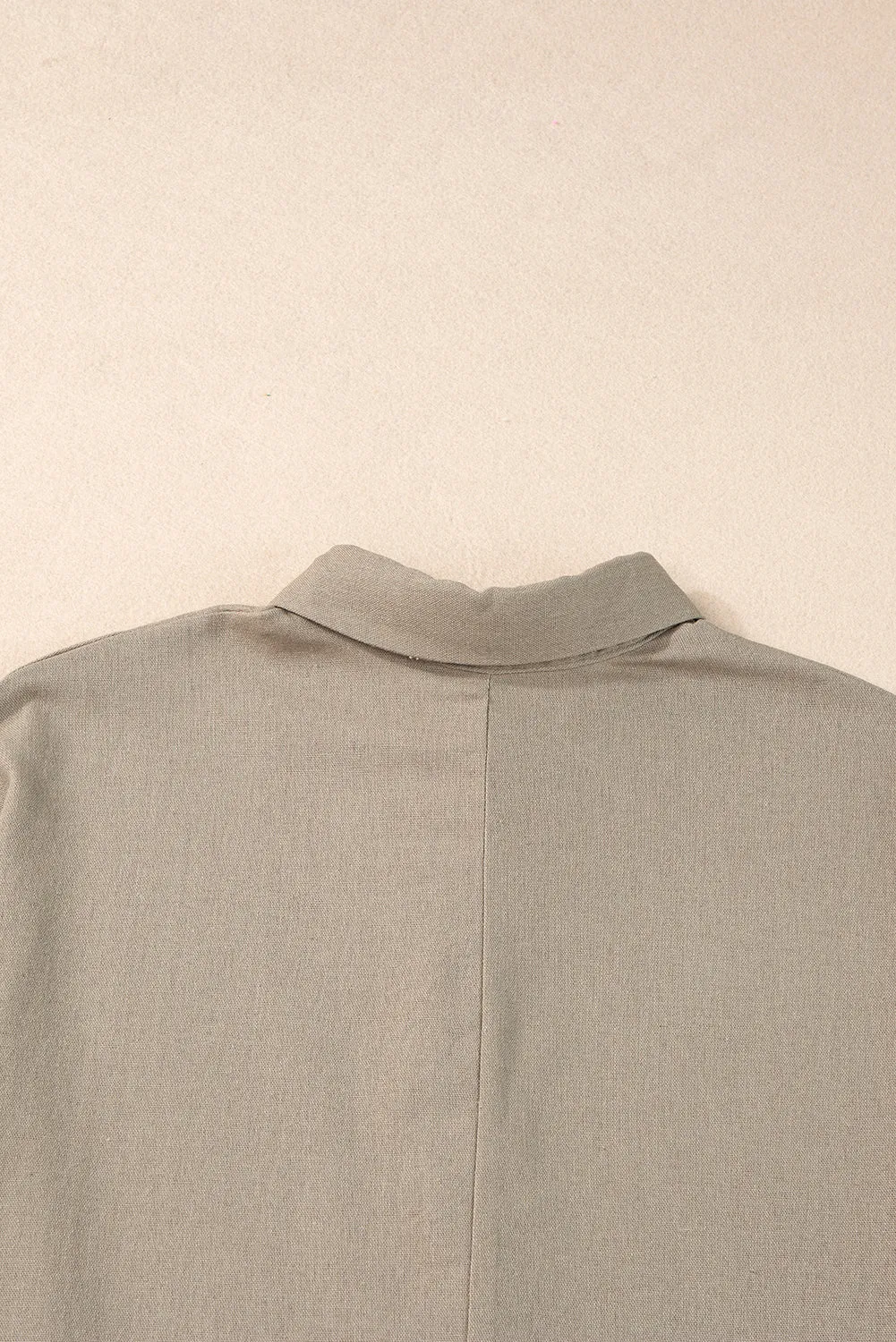 Collared Half Folded Oversize Top