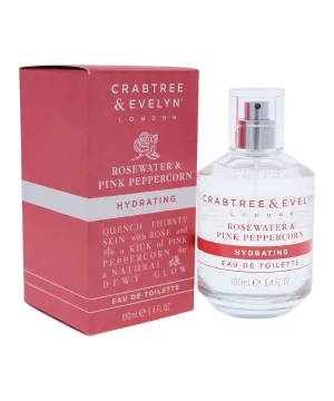 Crabtree & Evelyn Rosewater & Pink Peppercorn EDT 3.4 Oz