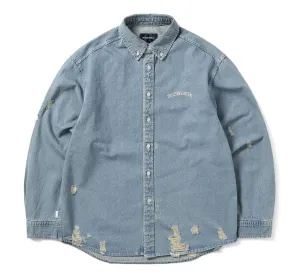 DAMAGED DENIM SHIRT