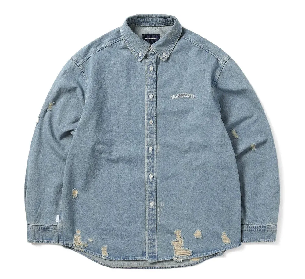 DAMAGED DENIM SHIRT