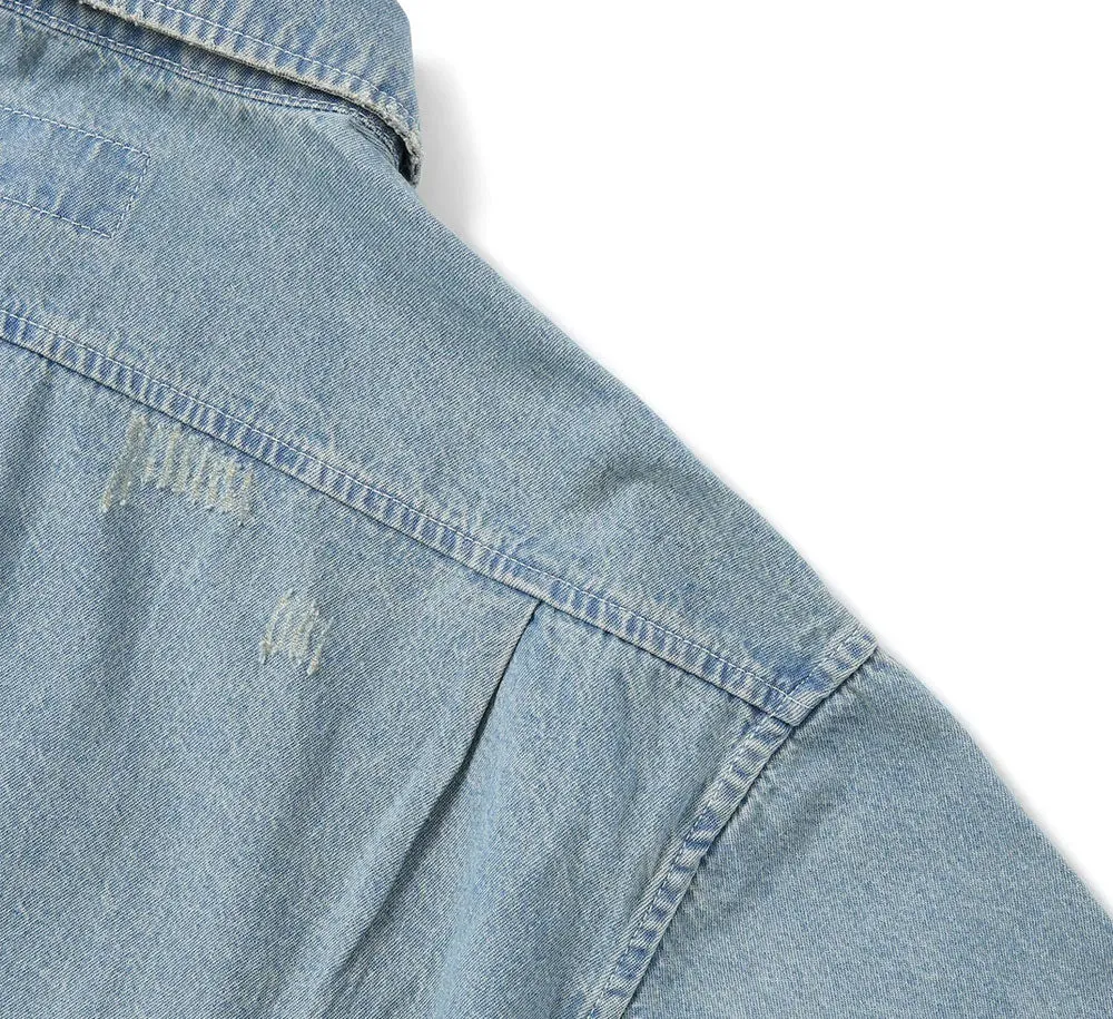 DAMAGED DENIM SHIRT