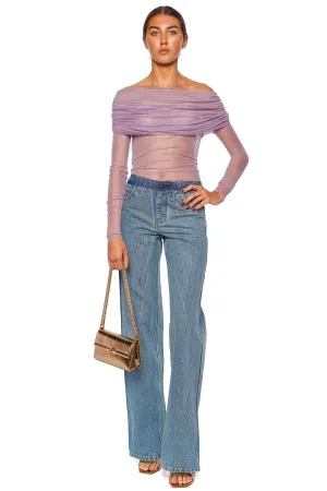 Deconstruct Constrast Waistband Denim Jean