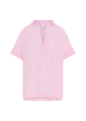DERRY NEW BLUSH PINK LINEN BLOUSE