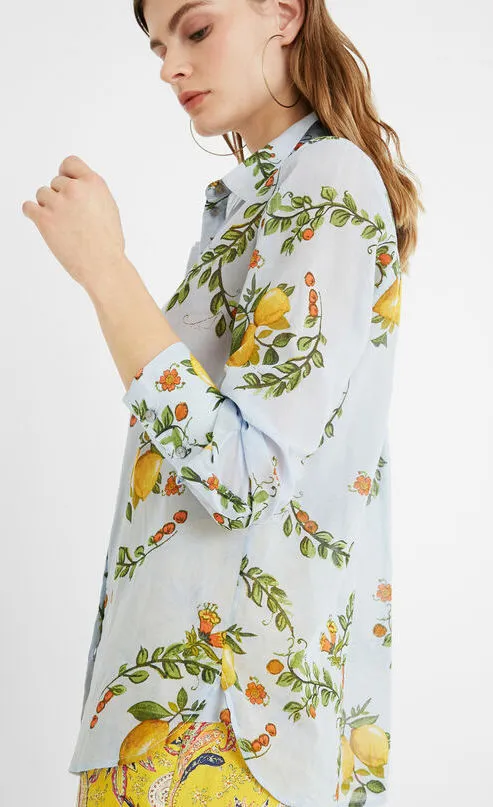 Desigual Cotton Lemons Shirt