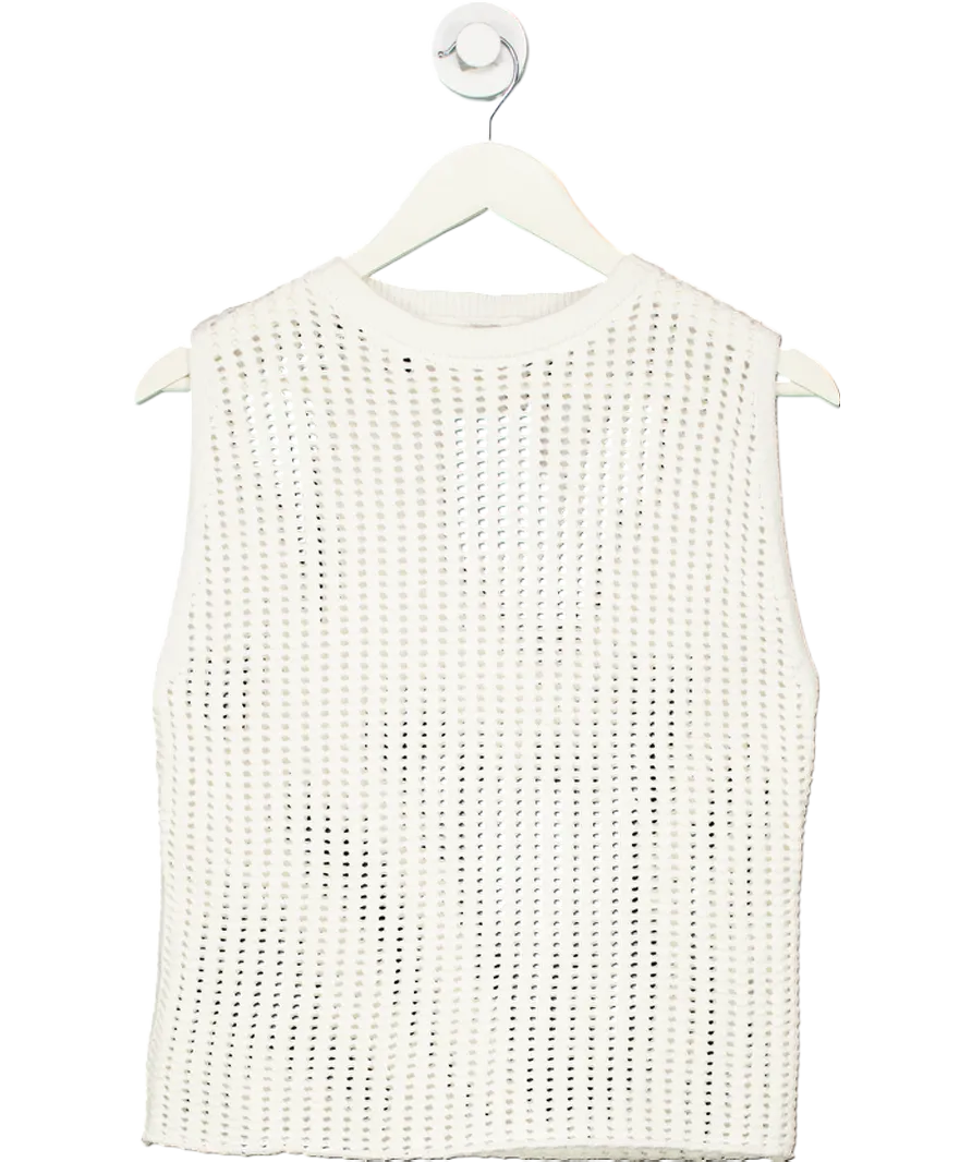 DISSH White Hunter Crochet Tank Top UK S