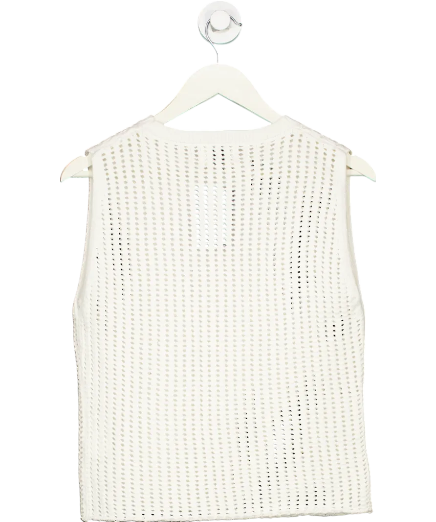 DISSH White Hunter Crochet Tank Top UK S