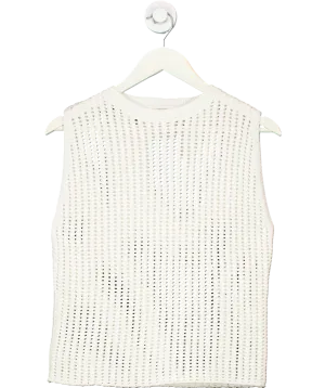 DISSH White Hunter Crochet Tank Top UK S
