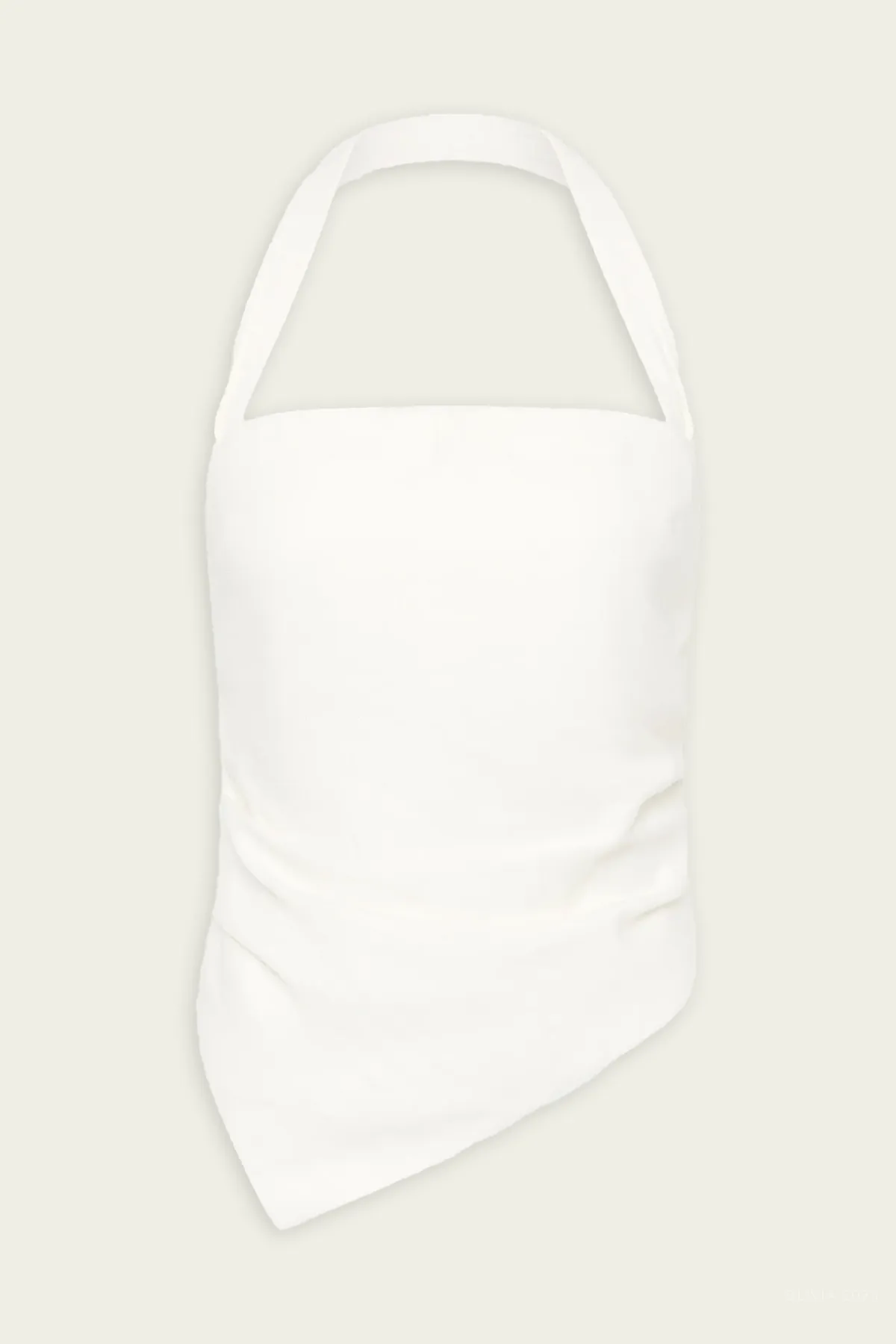 Dorian Halter Top in Ivory