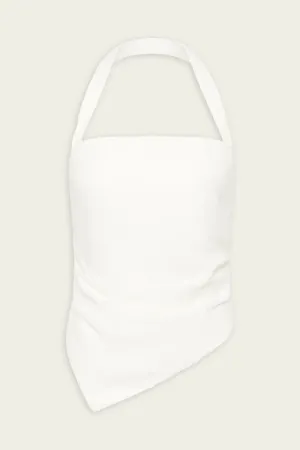 Dorian Halter Top in Ivory