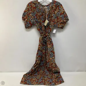 Dress Casual Midi By Faherty In Floral Print, Size: Xs