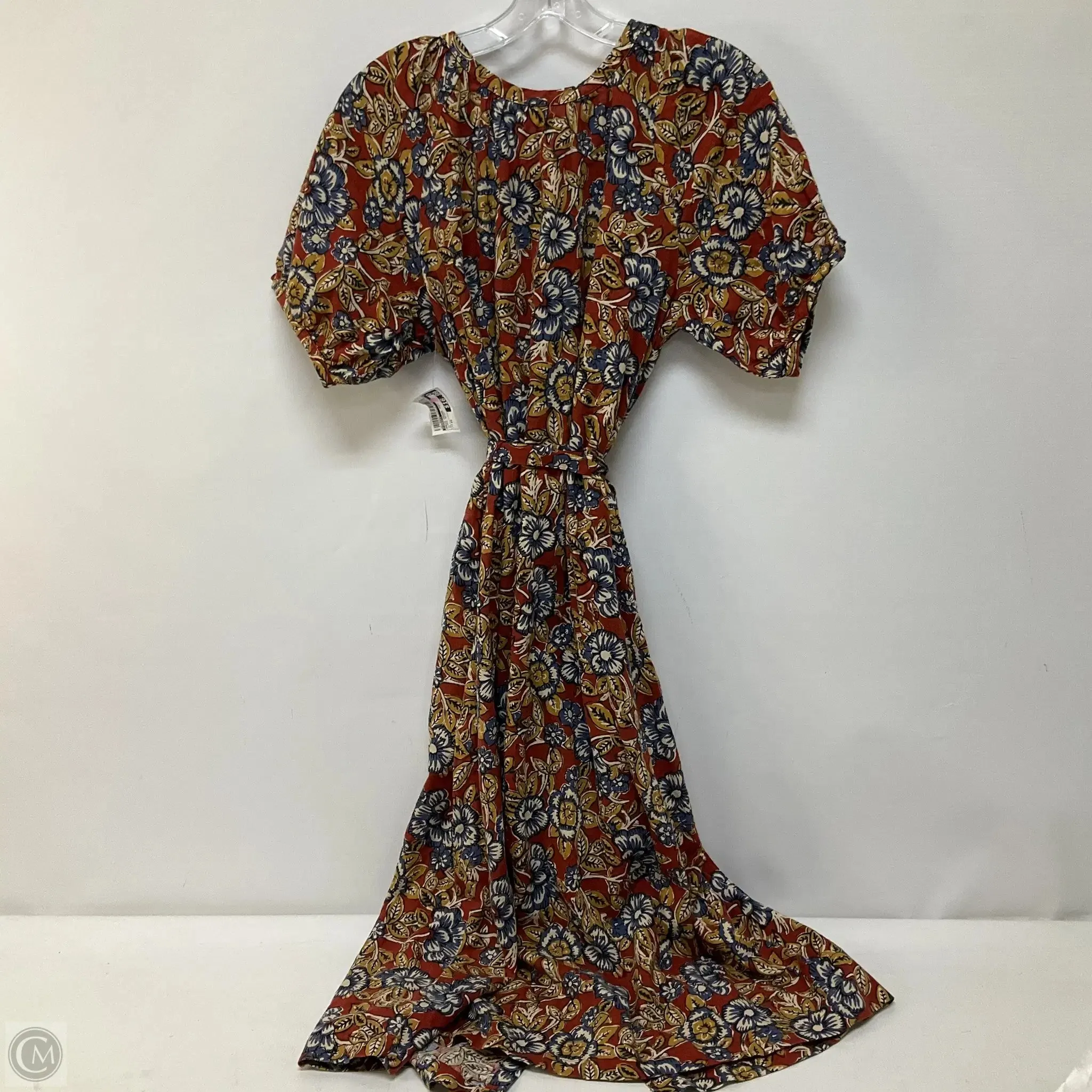 Dress Casual Midi By Faherty In Floral Print, Size: Xs