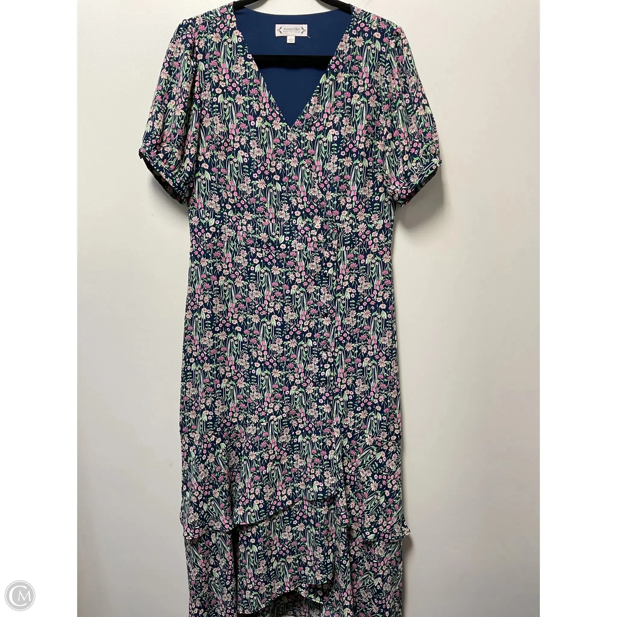 Dress Casual Midi By Nanette By Nanette Lepore In Floral Print, Size: M