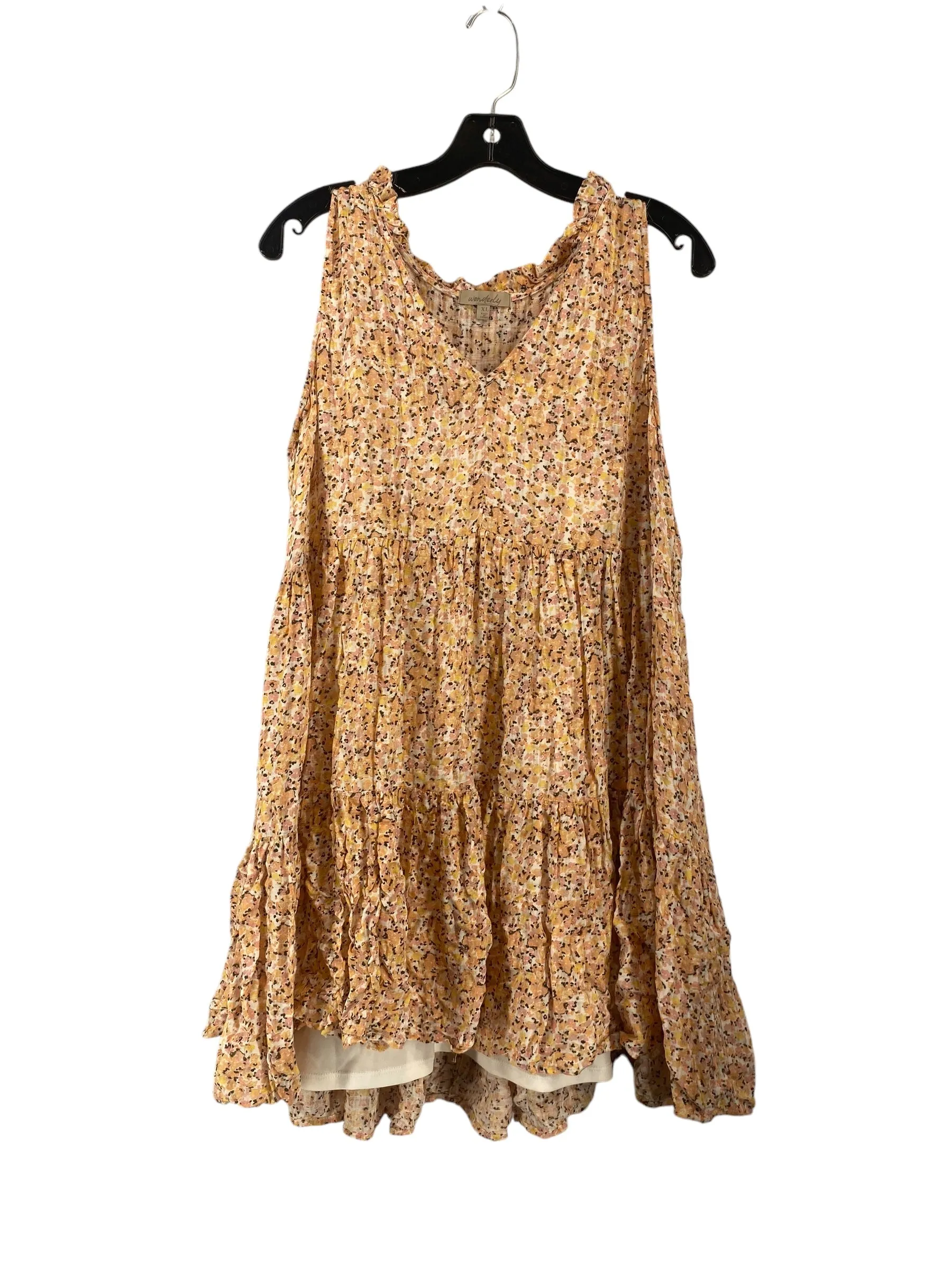 Dress Casual Short By Wonderly In Floral Print, Size: Xl