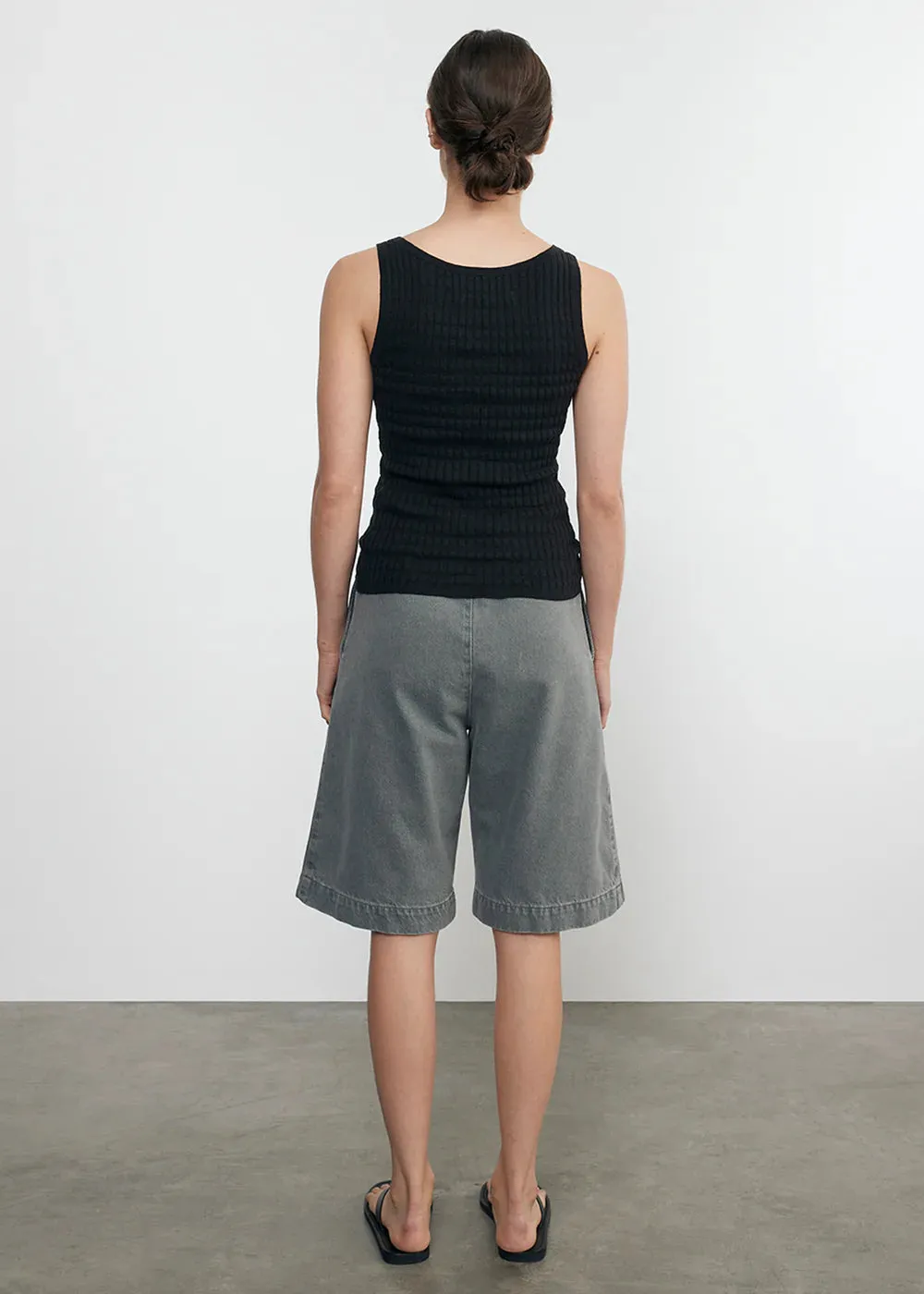 Enza Costa Linen Cotton Sweater Tank