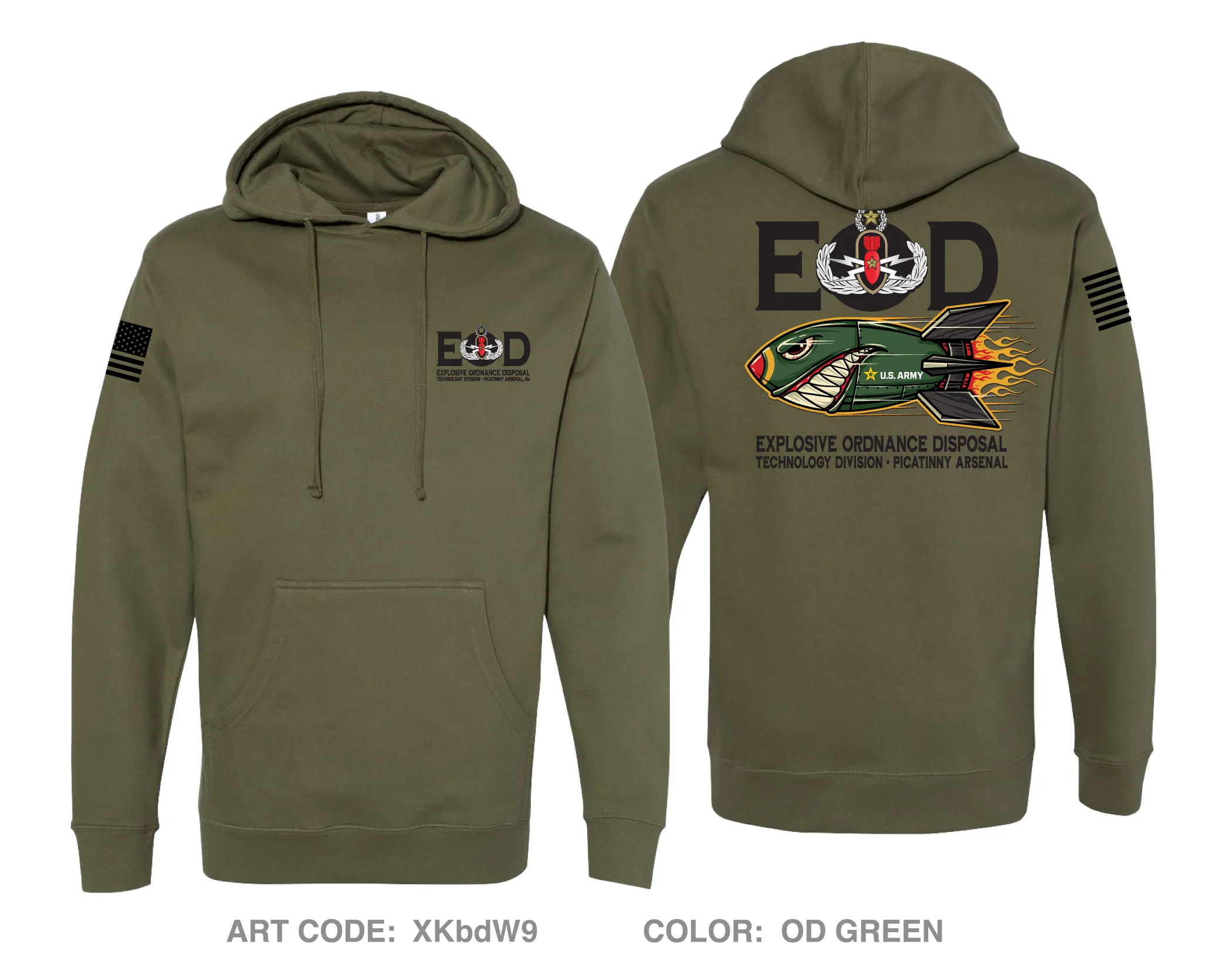 Explosive Ordnance Disposal Technology Division (EOD) Comfort Unisex Hooded Sweatshirt - XKbdW9