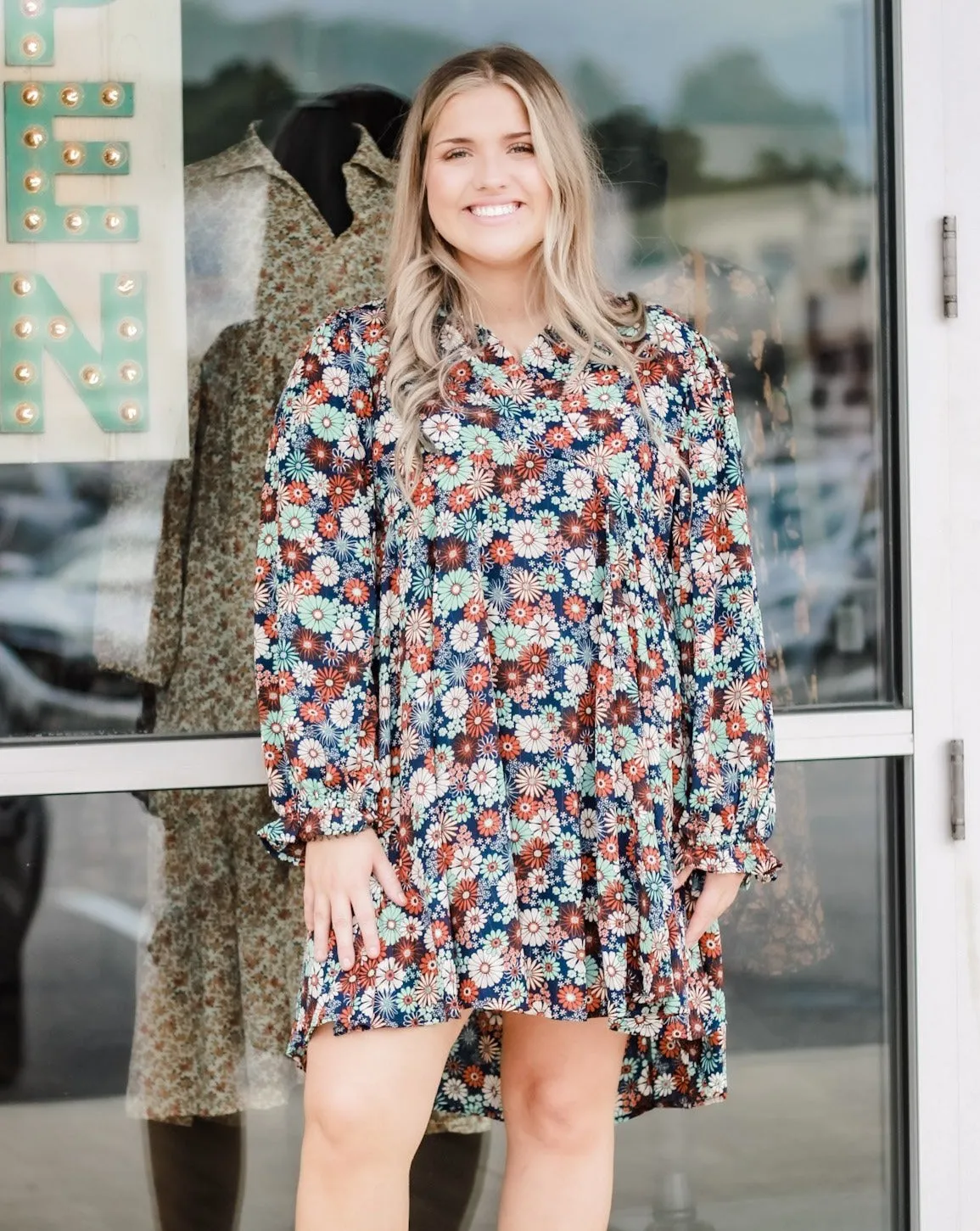 Fall Flowers Dress