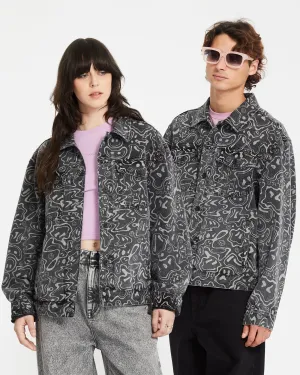 Filip Rygalski Denim Jacket - BLACK PRINT