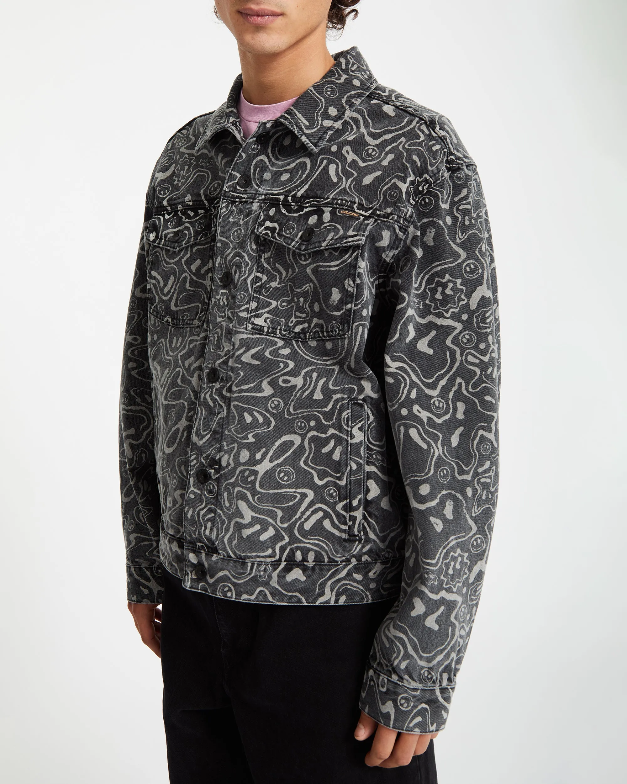 Filip Rygalski Denim Jacket - BLACK PRINT