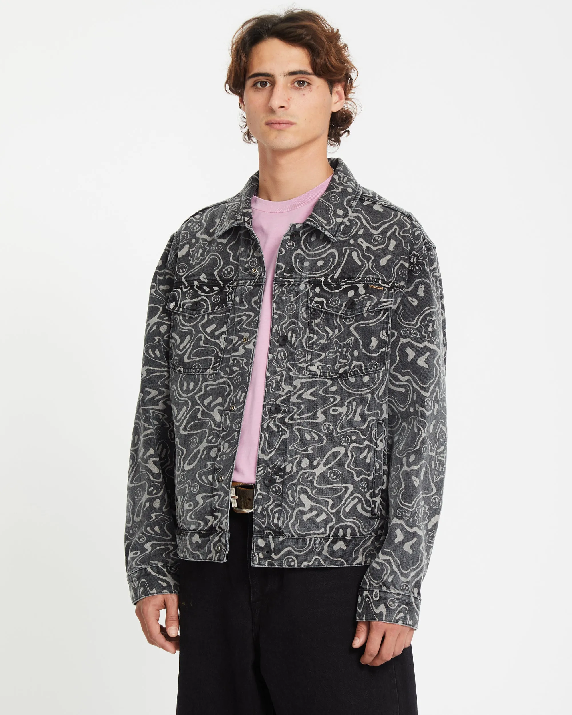 Filip Rygalski Denim Jacket - BLACK PRINT