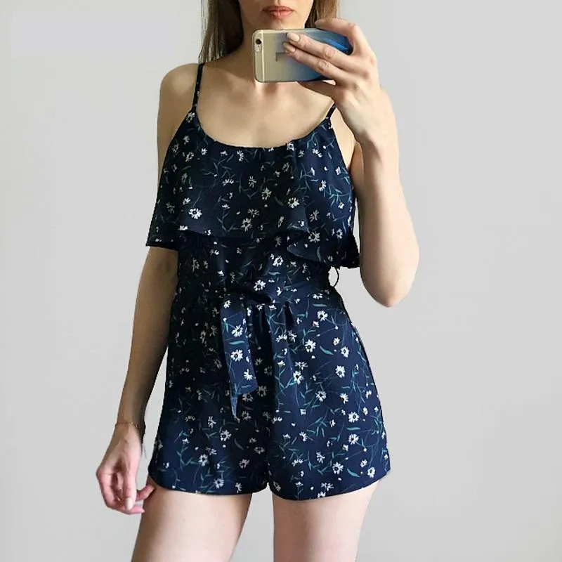Floral Ruffled Romper