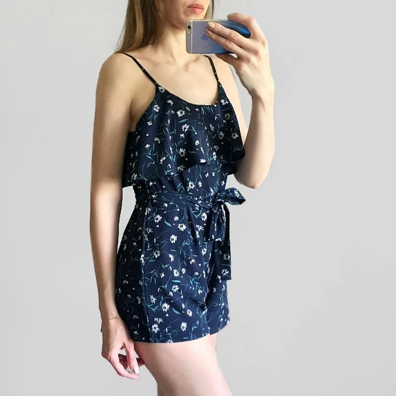Floral Ruffled Romper
