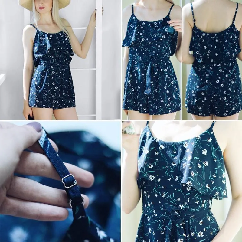 Floral Ruffled Romper