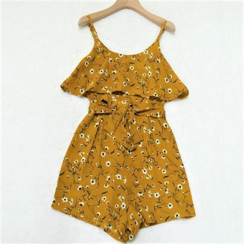 Floral Ruffled Romper