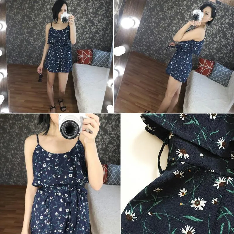 Floral Ruffled Romper