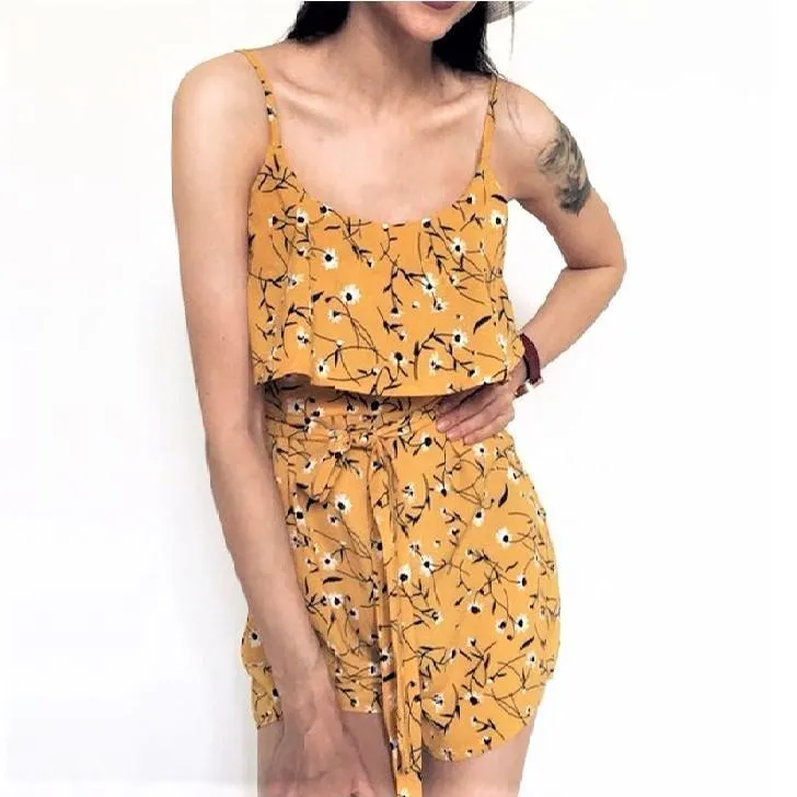 Floral Ruffled Romper